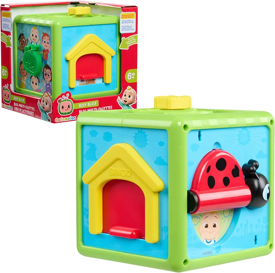 Just Play CoComelon Busy Block, Kids Toys for Ages 06 Month