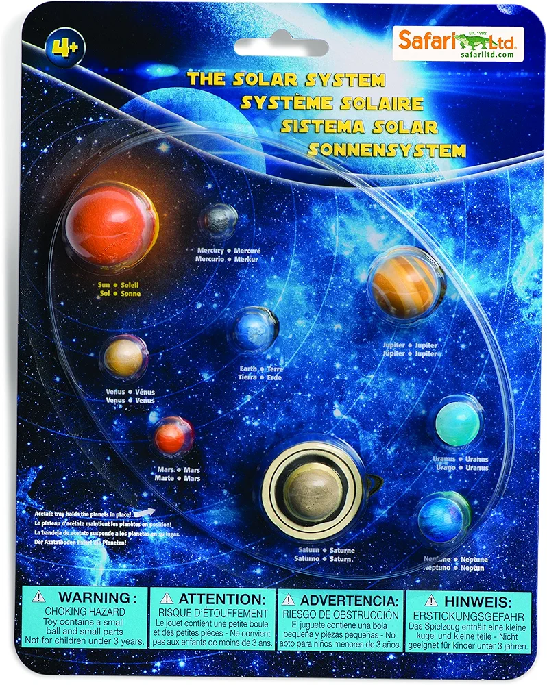 Safari Ltd. The Solar System Set - Educational Space Toys for Astronomy Learning, Boys, Girls & Kids Ages 4+