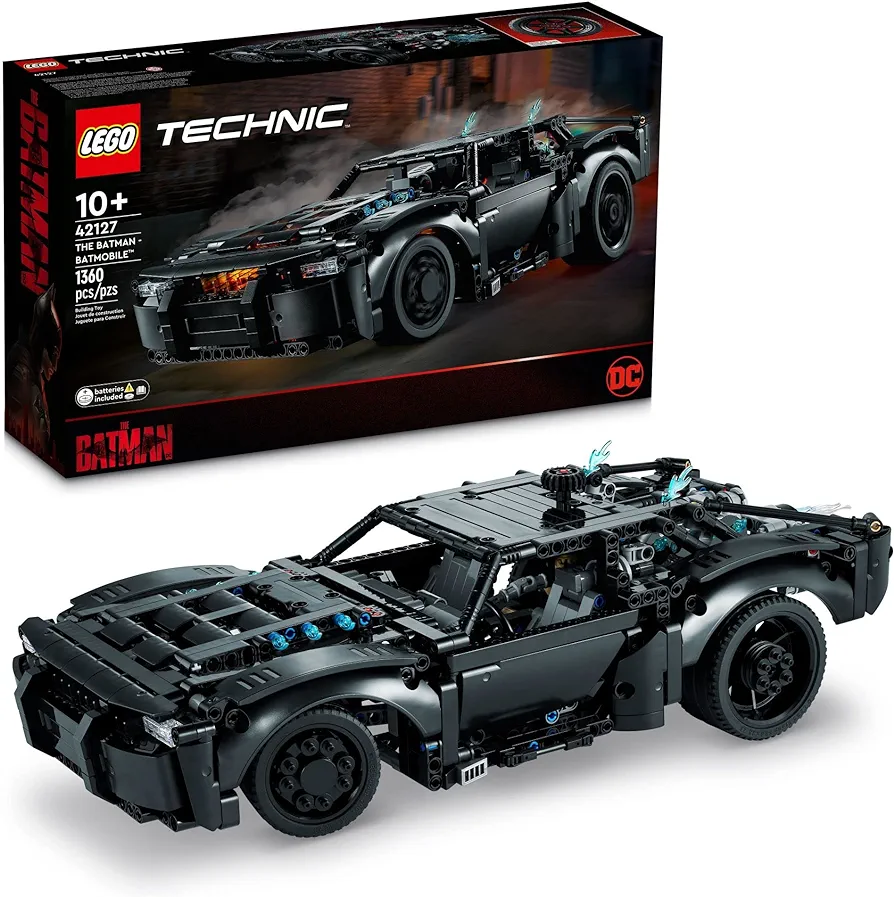 LEGO Technic The BATMAN – BATMOBILE 42127 Model Car Building Toy, 2022 Movie Set, Superhero Gifts for Kids and Teen Fans with Light Bricks