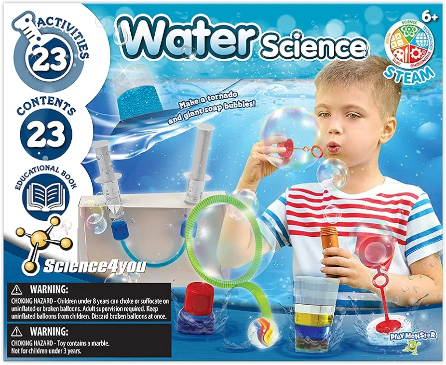 PlayMonster Science4you - Water Science - Create and Experiment with H2O - Fun, Education Activity for Kids Ages 6+