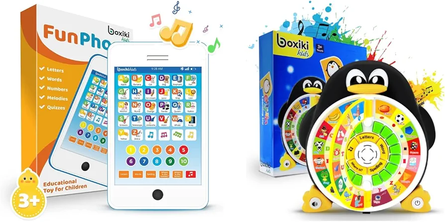 Early Learning Fun Pack: Educational Toys for Toddlers 1-5 | Interactive Kids Tablet & Penguin Power ABC Learning Toy