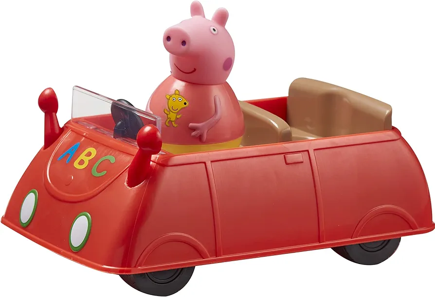 Peppa Pig Weebles Push Along Wobbily Car, First Toy, Preschool Toy, Imaginative Play, Gift for 18 Months+