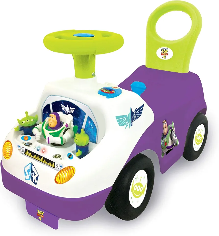 Kiddieland: My First Buzz Ride On, Plays Music and has Flashing Lights, Dashboard has Interactive Electronic Activites with fun Sounds, Sturdy and Durable, For Ages 2 and up