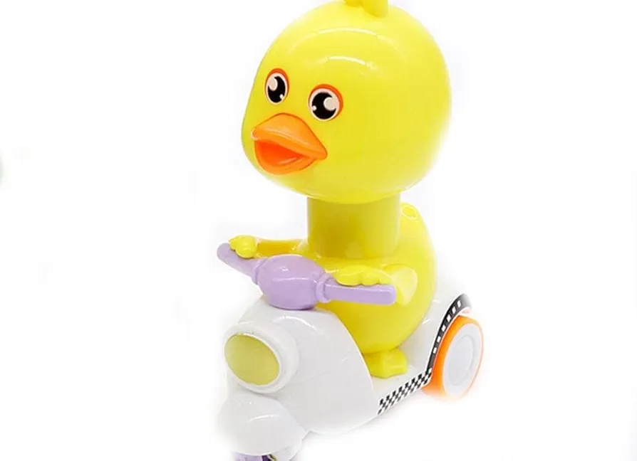 Children's Toy Cartoon Push The Little Yellow Duck Pull Back Toy car