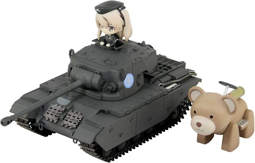 PD55 Girls & Panzer Movie Cruiser Tank A41 Centurion Ending Ver. DX Ariju Shimada Figure / 1 Voitec Figure / 1 Painted Finished Product