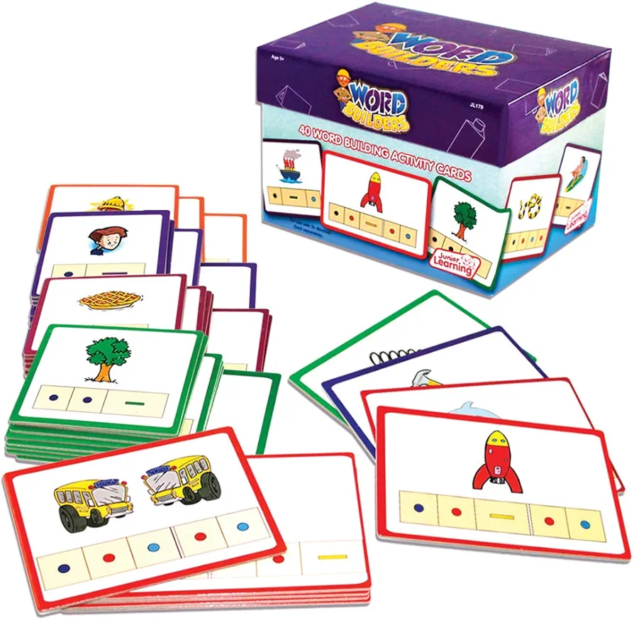 Junior Learning JL179 Word Builders Activity Cards Medium