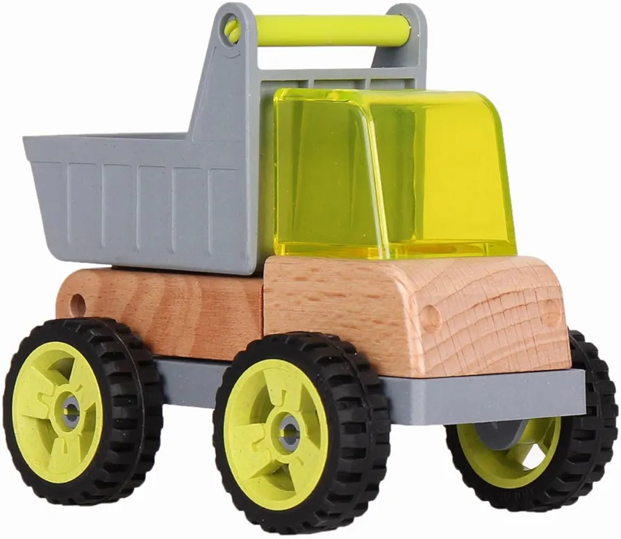 Wooden Construction Truck Mini Simulation Engineering Vehicles for Boys and Girls Toy Car (Tip Lorry) for Age 3 +