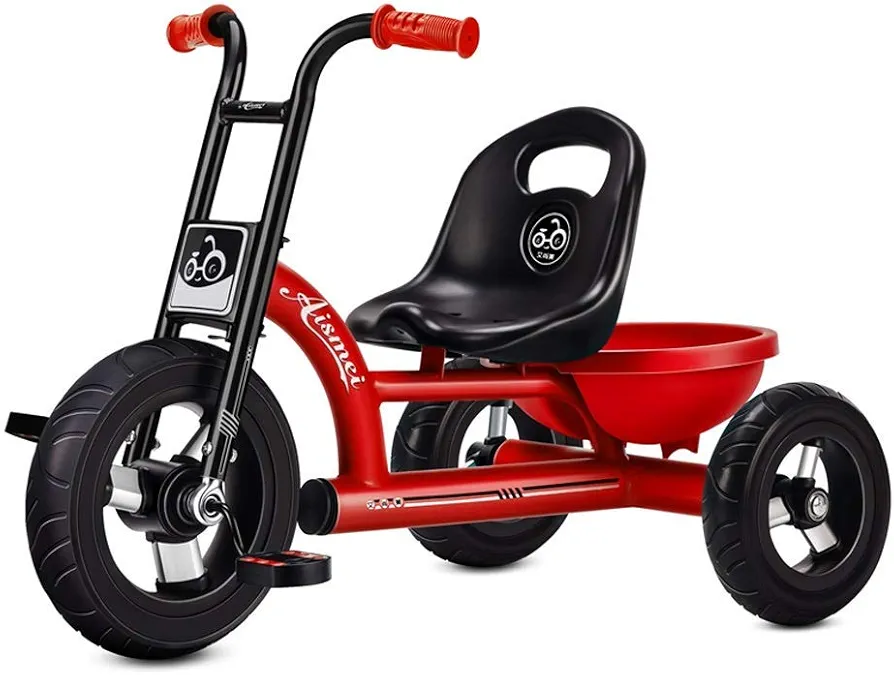 Tricycle Kids Bike Baby Stroller Portable Boy and Girl Toy Cars 3 Color Options Birthday Present (Color : Red) (Color : Red)