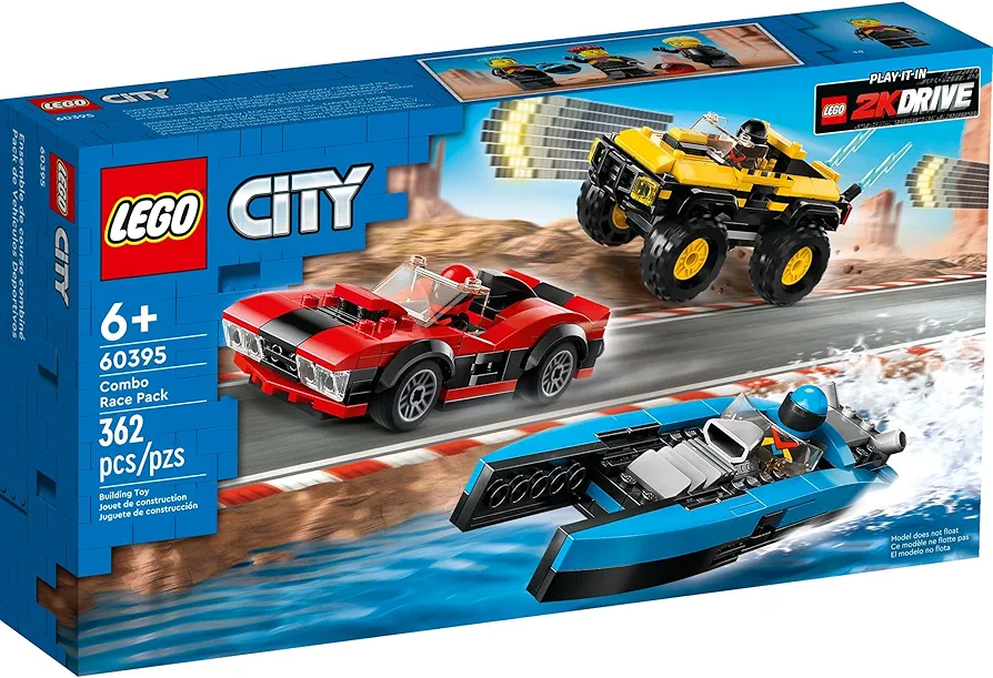 Lego City 60395 2KDRIVE Triple Vehicle Race Pack