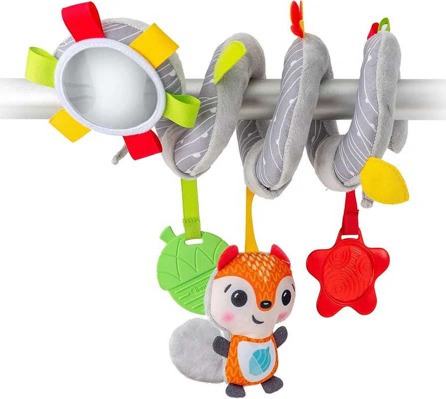 BENBAT Spiral Plush toy, Baby’s Fun Accessory for Car Seat & Pram Etc, Hanging Rattling Toys, Developmental Toys for Babies, Keeps Your Baby Happy, Ideal Gift