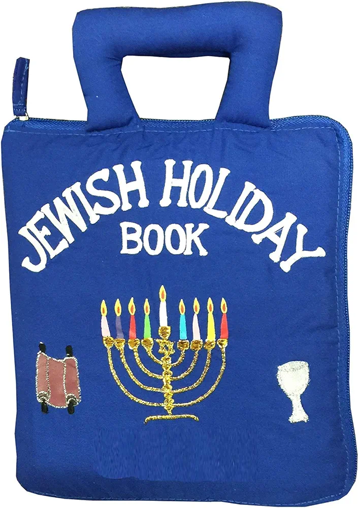 Pockets of Learning Jewish Holiday Quiet Book Activity Busy Book for Toddlers and Children | Interactive Pretend Play Soft Cloth Fabric Book for Kids Travel Book