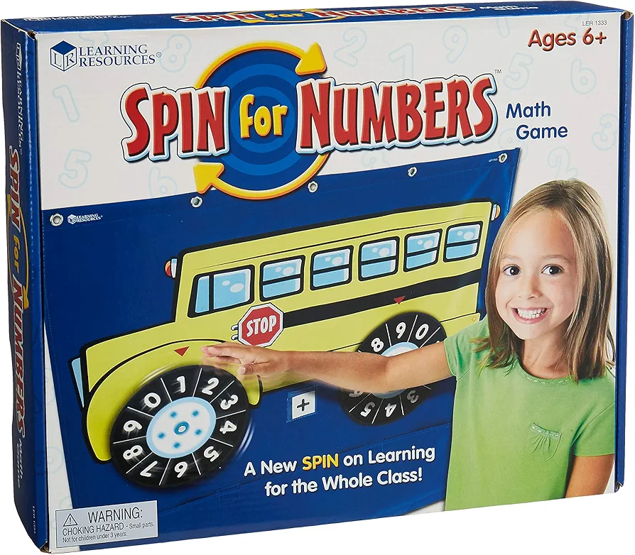 Learning Resources Spin for Numbers Wheel Game