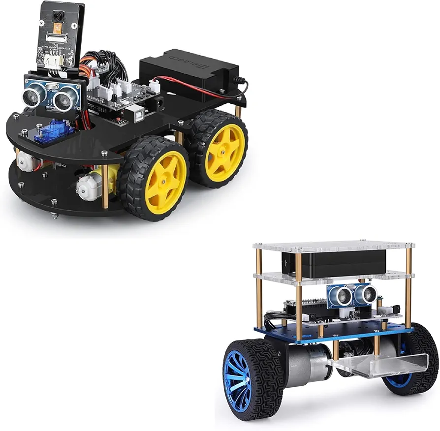 ELEGOO UNO R3 Project Smart Robot Car Kit V4 Tumbller Self-Balancing Robot Car Kit Compatible with Arduino