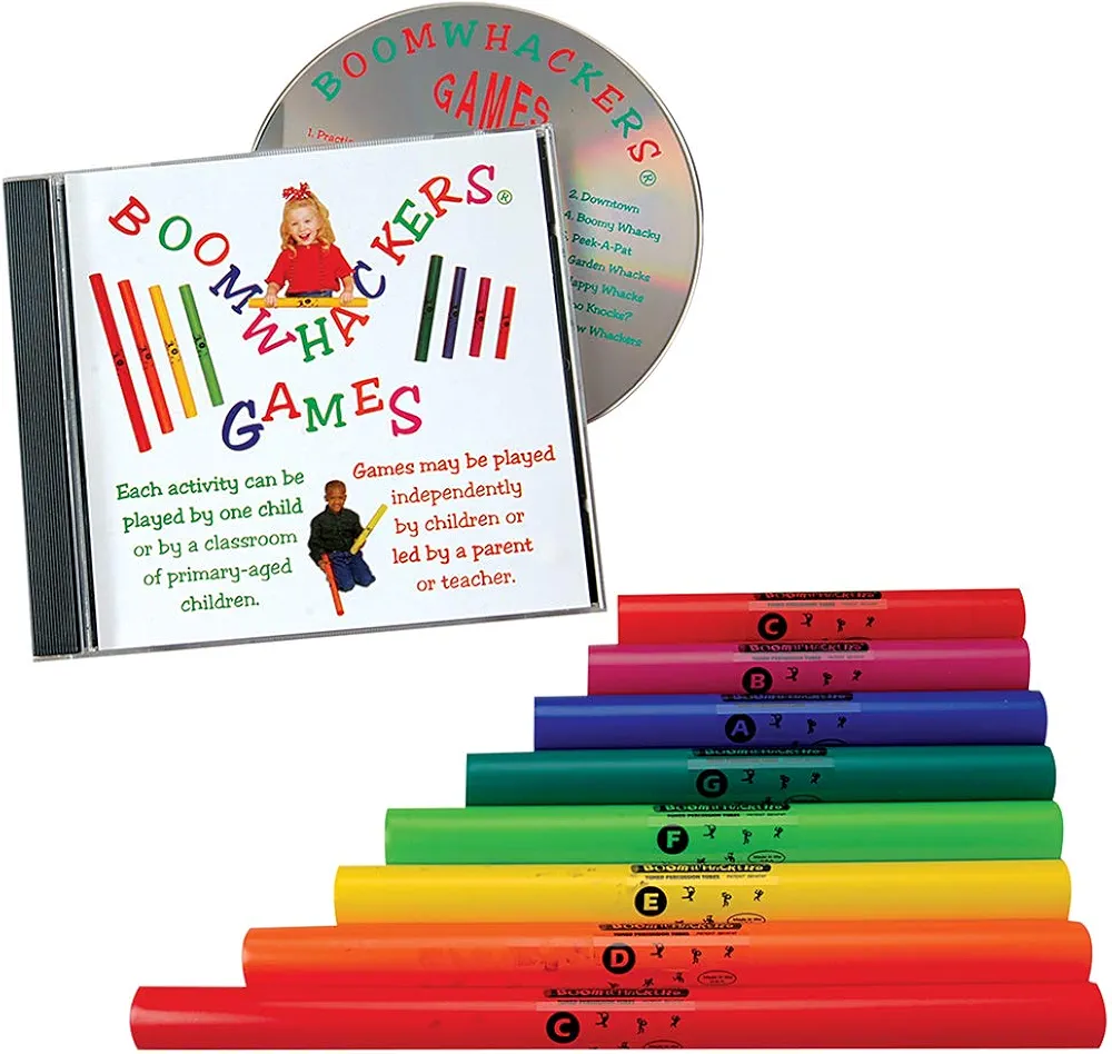 Constructive Playthings CPX-762 Boomwhackers Tubes & Games CD