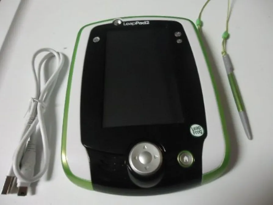 Leappad Boy Girl Green and White Explorer Learning TabletRECHARGEABLE BATTERY NOT INCLUDED