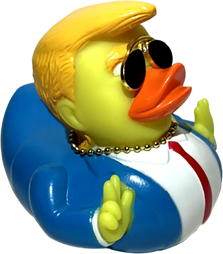 Jeeps Duck Trump 2024 Rubber Duckies Trumpinator Trump Merchandise Baby Bath Ducking Bath Toy Trump Merch Trump 2024 Trump Collection Car Décoration for Kids