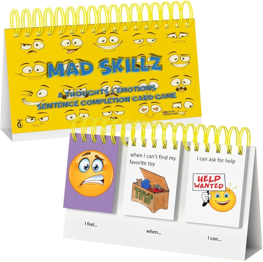 MAD SKILLZ: Sentence Building Cards for Emotional Regulation & Speech Therapy; Classroom Must Have to Learn to Read PreK-2nd Grade; Phonics Reading Learning Special Education Tool; Homeschool Supplies