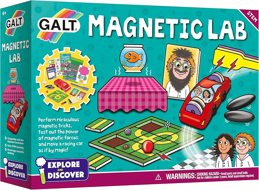 Galt Toys, Magnetic Lab, Science Kit for Kids, Ages 6 Years Plus