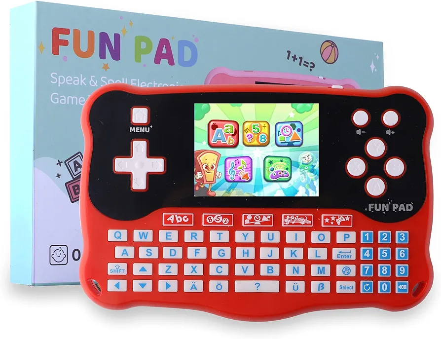 Kids Tablet/Baby Learning Pad with 102 Activities/Toddler Tablet with ABC/Words/Music/Math Interactive Educational Electronic Toys Gifts Handheld Game for Preschool Boys Girls Ages 3-12