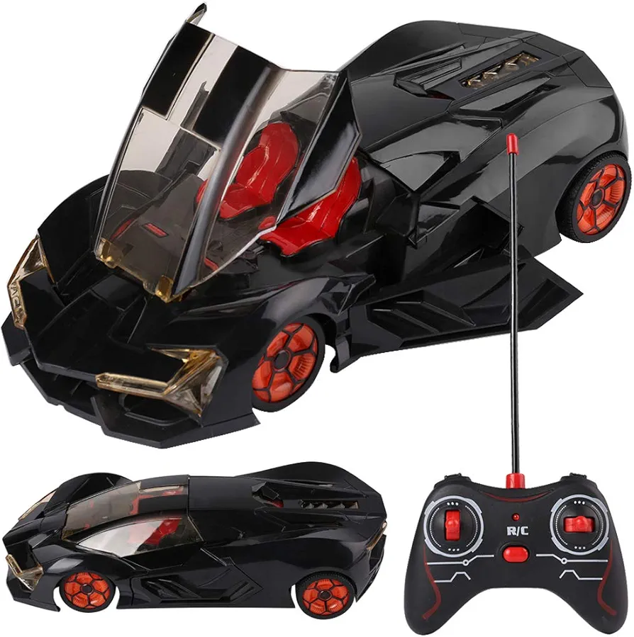 Remote Control Car for Girls Boys RC Sport Racing for Kids Hobby Toy, On Road High Speed Vehicle with Led Headlight