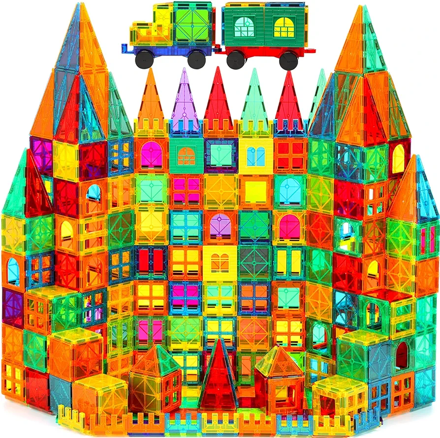 Mangetic Tiles, 100PCS Magnet Building Toys, Magnetic Building Set for Kids, Stacking Blocks, Perfect STEM Toys Gift for Boys and Girls