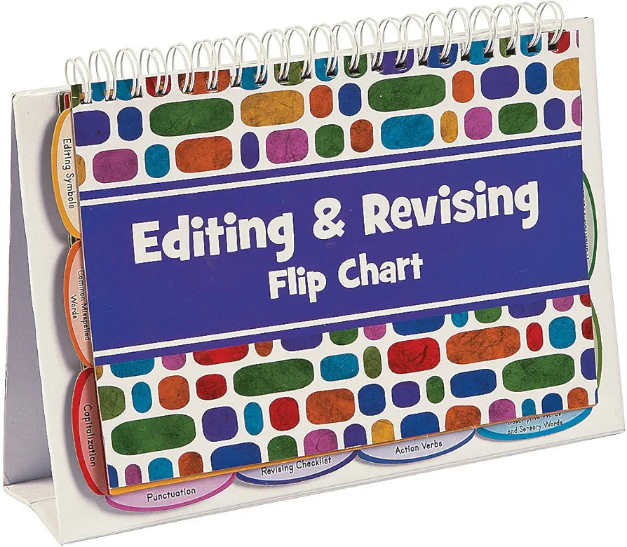 Fun Express Editing and Revising Flip Books - 6 Pieces - Educational and Learning Activities for Kids