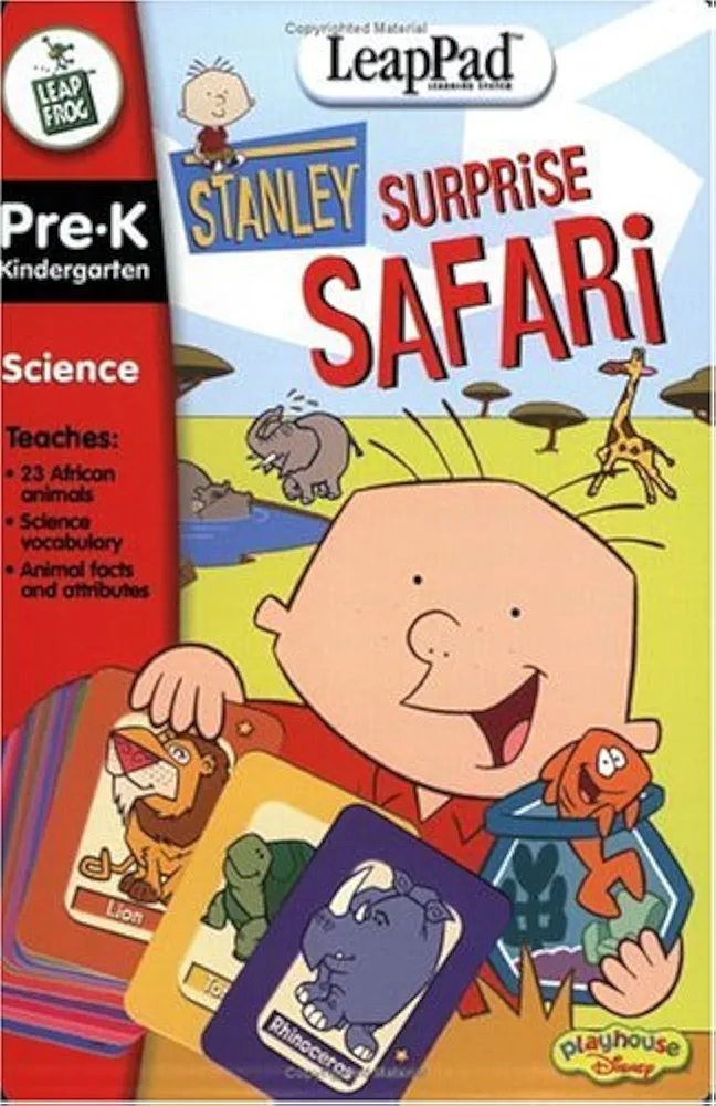 LeapFrog LeapPad Educational Book: Stanley Surprise Safari with Interactive Cards