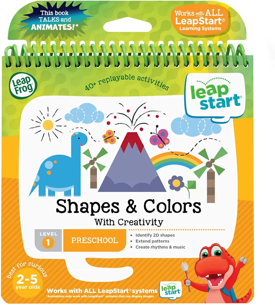 LeapFrog LeapStart Preschool Activity Book: Shapes and Colors and Creativity