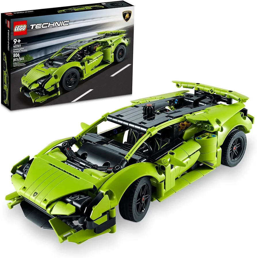 LEGO Technic Lamborghini Huracán Tecnica Advanced Sports Car Building Kit for Kids Ages 9 and up Who Love Engineering and Collecting Exotic Sports Car Toys, 42161