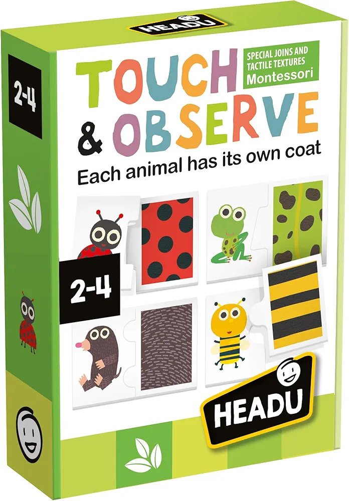 Headu Touch & Observe, Educational Toys for Boys and Girls Ages 2-4 Years Old, Toddler Learning Toys, Teacher Homeschool Supplies, Birthday