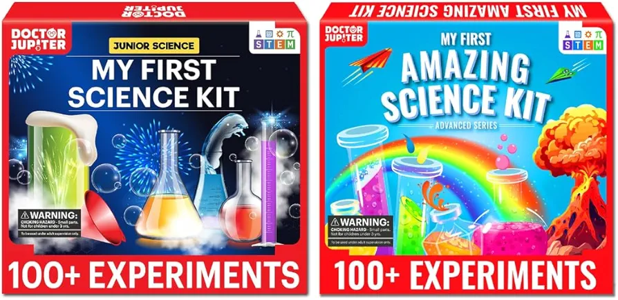 Doctor Jupiter My First Science Gift Set for Kids Ages 4+ | Set of My First Science Kit & Amazing Science Kit | Birthday Gift Ideas for 4-5-6-7-8 Year Old Boys & Girls | STEM Learning & Education Toys