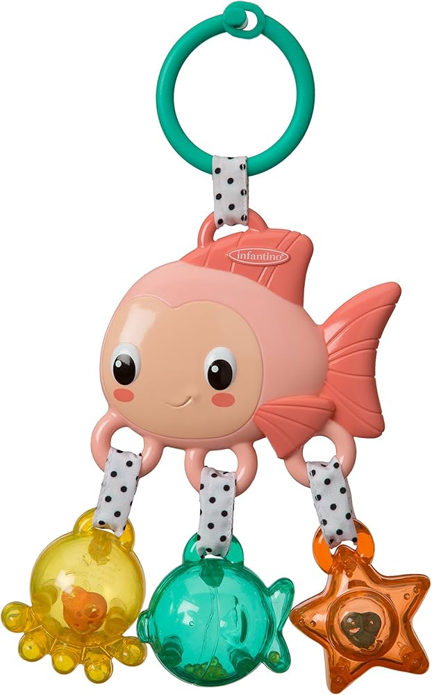 Infantino Jingle Sea Charms Fish Rattle