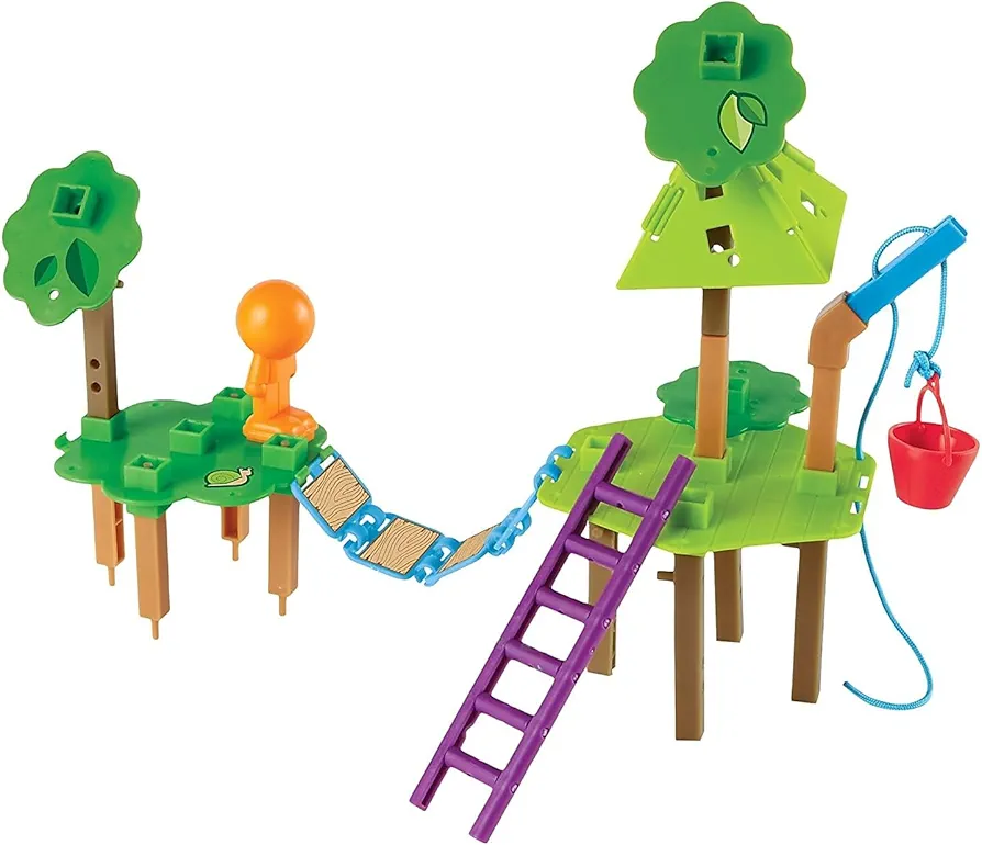 Learning Resources Tree House Engineering & Design Building Set, STEM for Kids, Science Toys for Kids, Engineering Toys for Kids, Math, Science Set, 52 Pieces