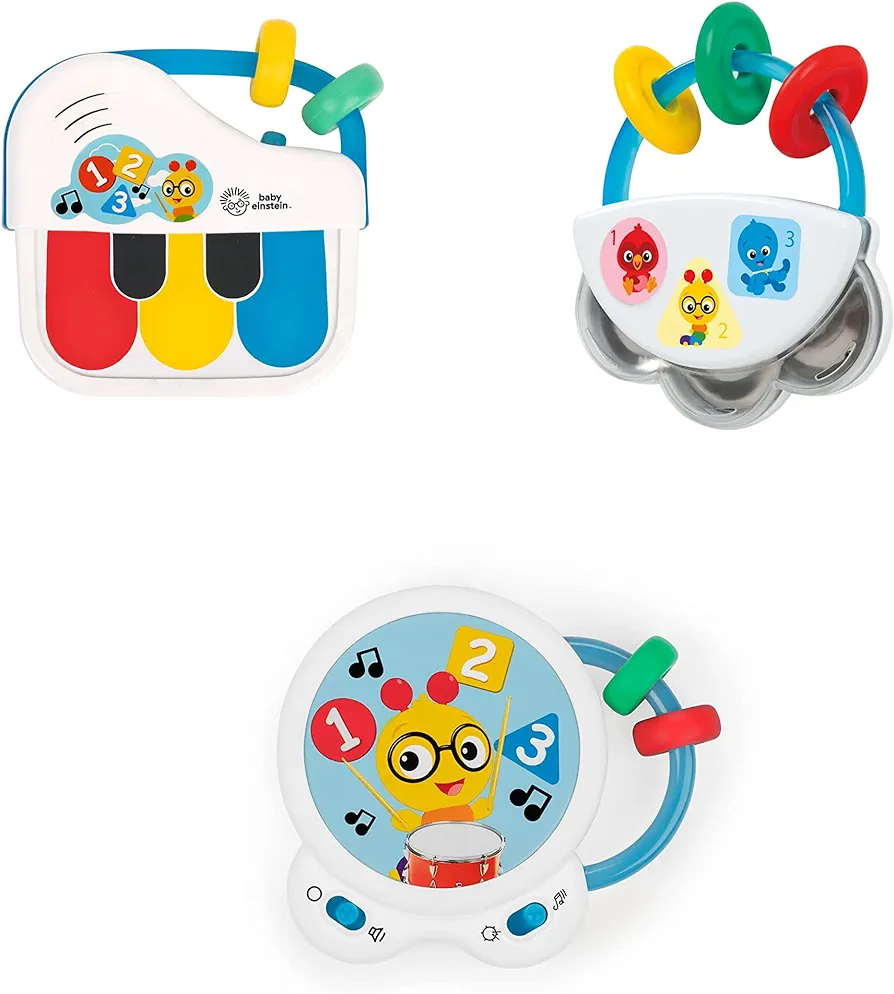 Baby Einstein Small Symphony 3-Piece Musical Toy Set, Ages 3+ Months, for Boy or Girl