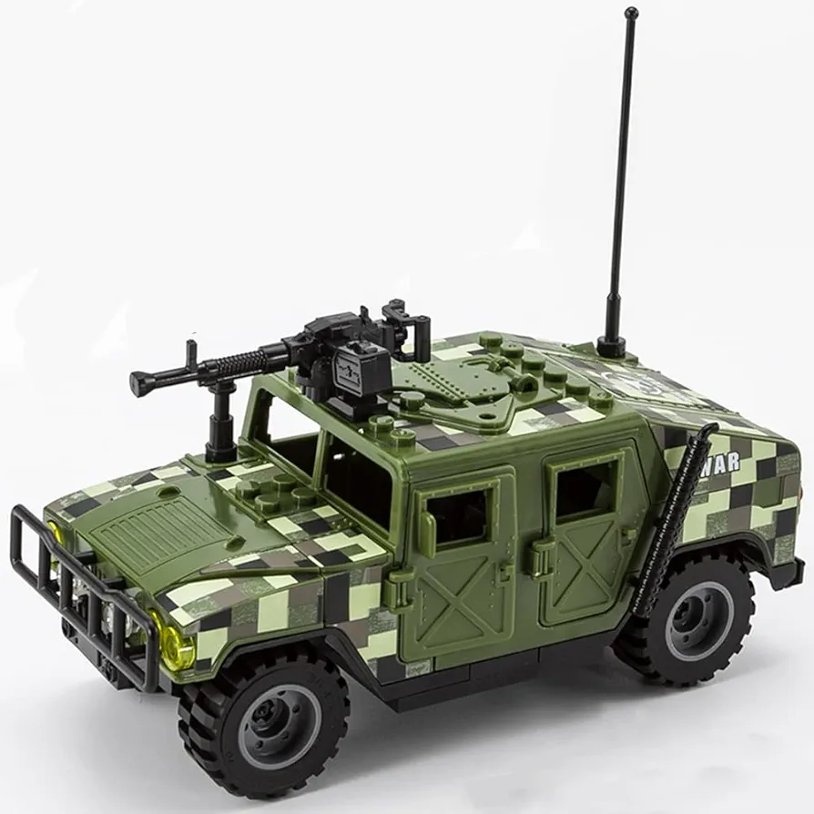 Armored Vehicle Building Block Military Vehicle Building Toy for Age 6 7 8 9 10 11 12+, Army Battle Brick, military Car Model Toys Gifts for Boys （4 styles）