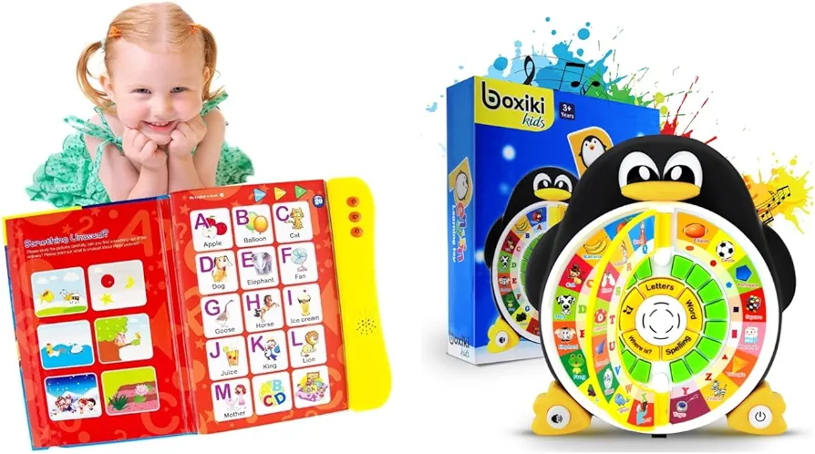 Ultimate Preschool Learning Pack: Educational Toys for Toddlers 1-5 | ABC Learning Book & Penguin Power Learning Set