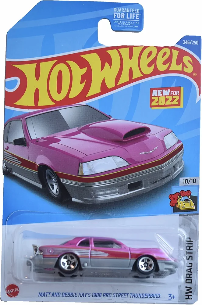 Hot Wheels Matt and Debbie Hay's 1988 Pro Street Thunerbird, HW Drag Strip 10/10 (L2593)